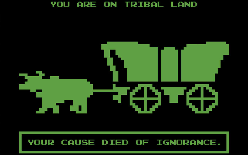 David Bernie Poster Print On Tribal Land Manifest Destiny Westward Expansion